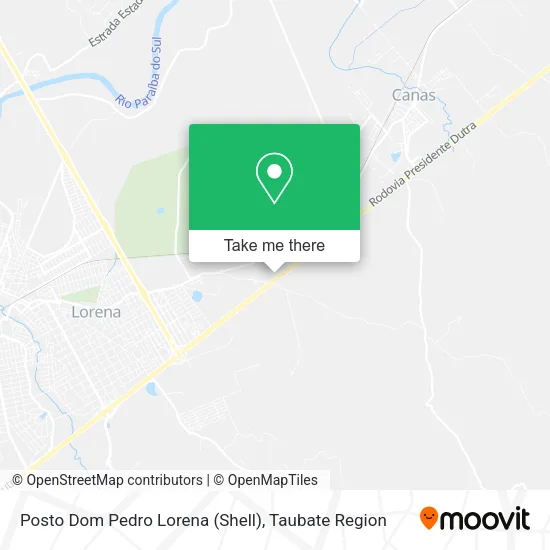 Posto Dom Pedro Lorena (Shell) map
