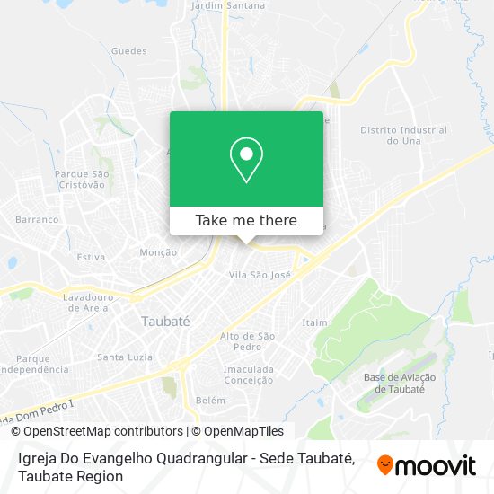 Igreja Do Evangelho Quadrangular - Sede Taubaté map