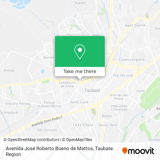 Mapa Avenida José Roberto Bueno de Mattos