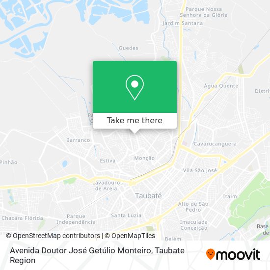 Mapa Avenida Doutor José Getúlio Monteiro