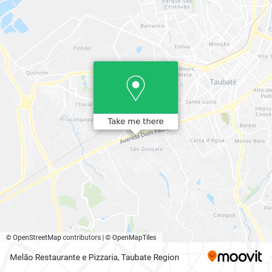 Mapa Melão Restaurante e Pizzaria