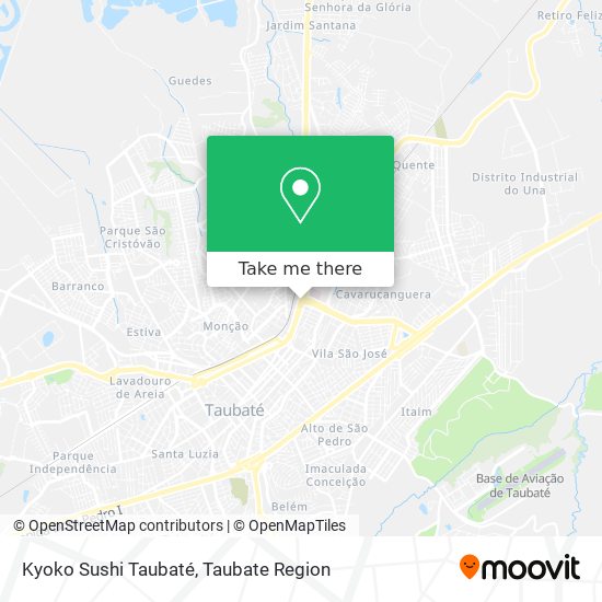 Kyoko Sushi Taubaté map