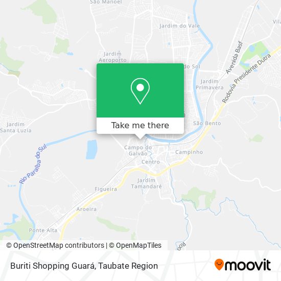 Buriti Shopping Guará map