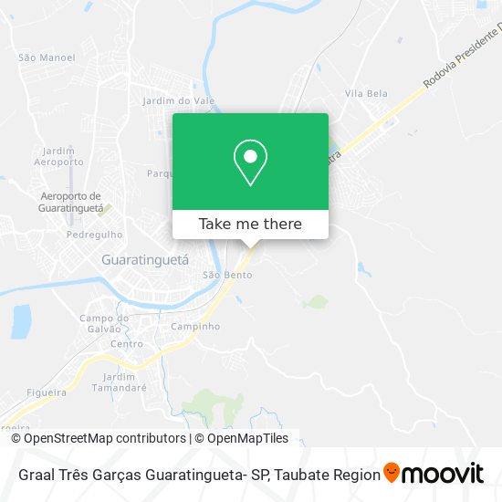 Graal Três Garças Guaratingueta- SP map