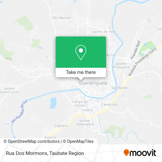 Rua Dos Mormons map