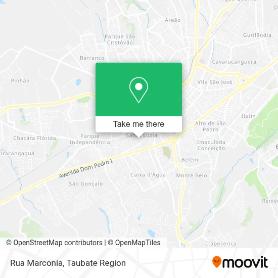 Rua Marconia map