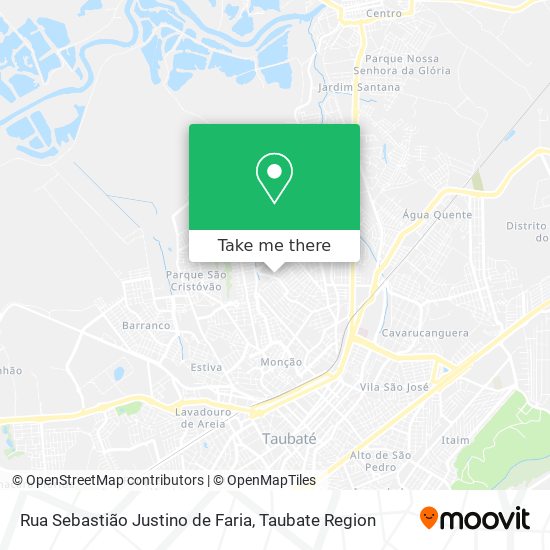 Mapa Rua Sebastião Justino de Faria