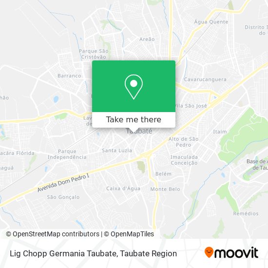 Lig Chopp Germania Taubate map