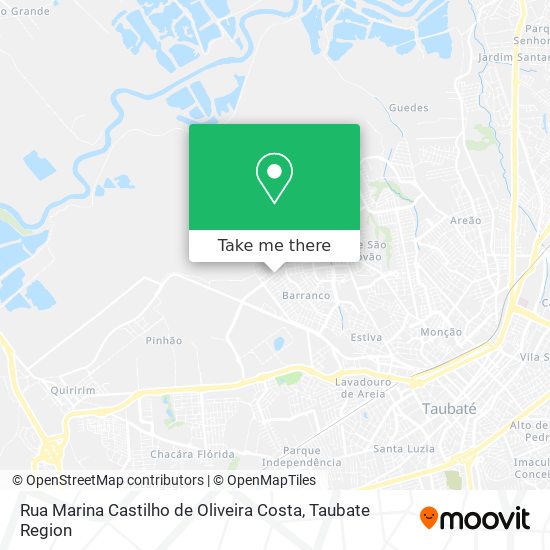 Mapa Rua Marina Castilho de Oliveira Costa