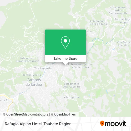Refugio Alpino Hotel map