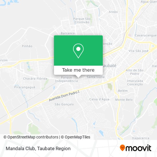 How to get to Mandala Club in Taubaté by Bus?