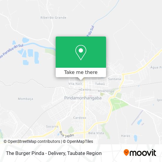 The Burger Pinda - Delivery map