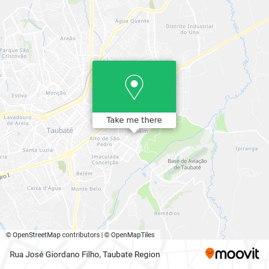 Rua José Giordano Filho map