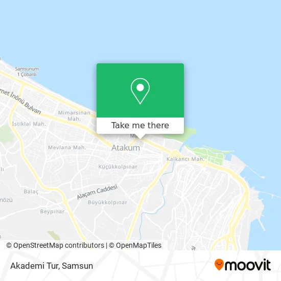 Akademi Tur map