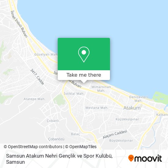 Samsun Atakum Nehri Gençlik ve Spor Kulübü map