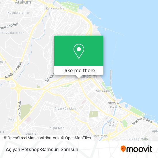 Aşiyan Petshop-Samsun map