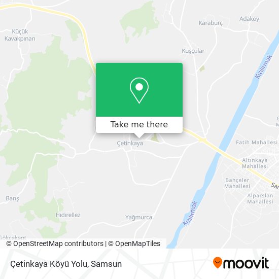 Çetinkaya Köyü Yolu map