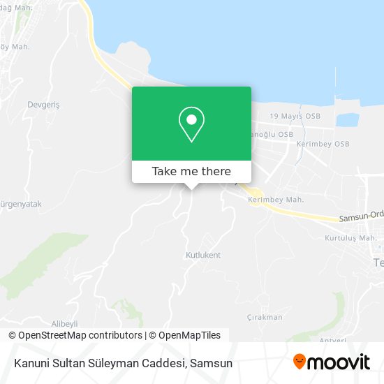 Kanuni Sultan Süleyman Caddesi map