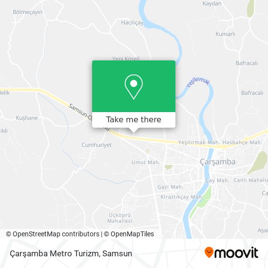 Çarşamba Metro Turizm map