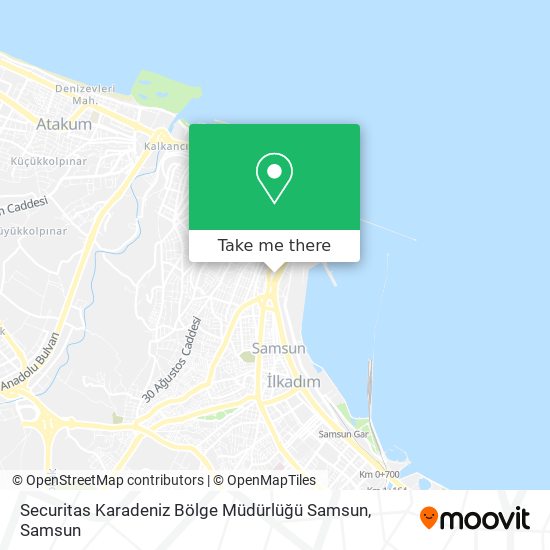 Securitas Karadeniz Bölge Müdürlüğü Samsun map