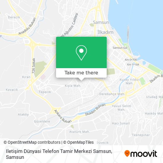 Iletişim Dünyasi Telefon Tamir Merkezi Samsun map