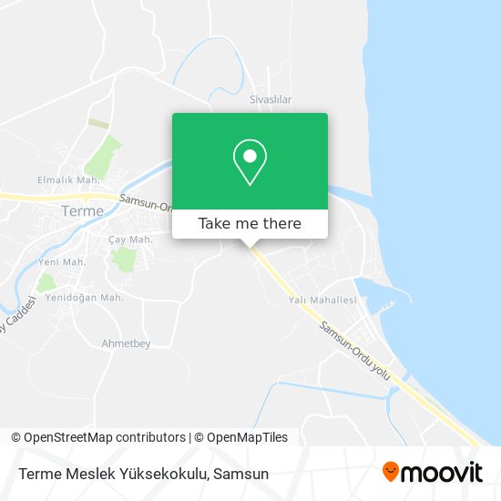 Terme Meslek Yüksekokulu map