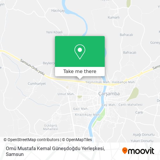 Omü Mustafa Kemal Güneşdoğdu Yerleşkesi map