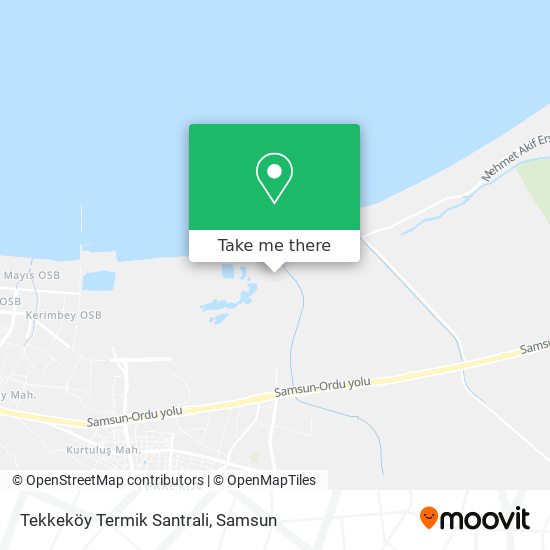 Tekkeköy Termik Santrali map