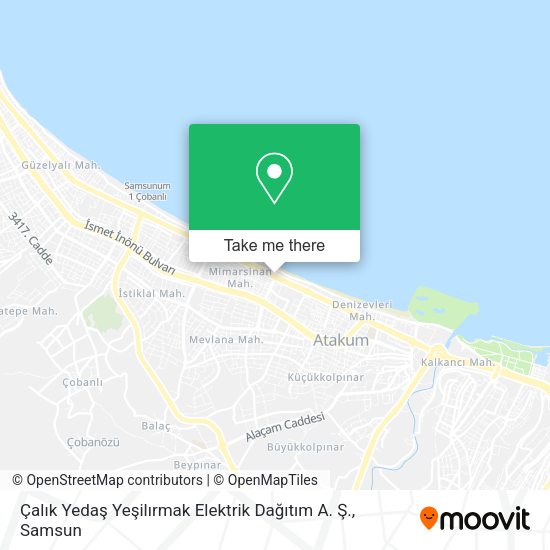 Çalık Yedaş Yeşilırmak Elektrik Dağıtım A. Ş. map