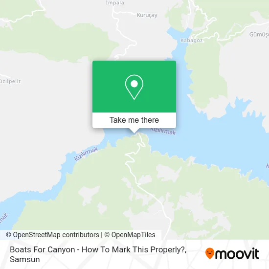 Boats For Canyon - How To Mark This Properly? map