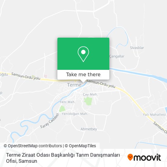 Terme Ziraat Odası Başkanlığı Tarım Danışmanları Ofisi map