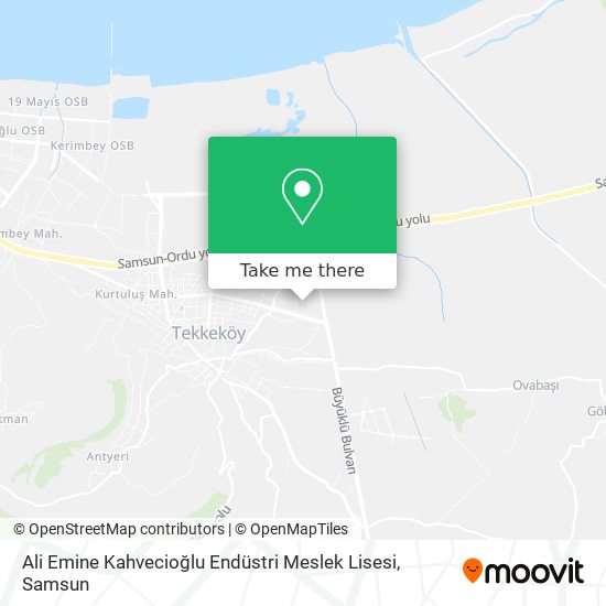 Ali Emine Kahvecioğlu Endüstri Meslek Lisesi map
