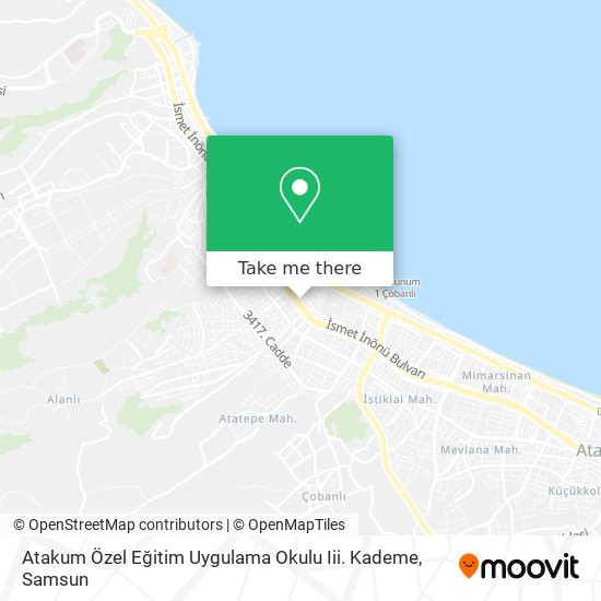 Atakum Özel Eğitim Uygulama Okulu Iii. Kademe map
