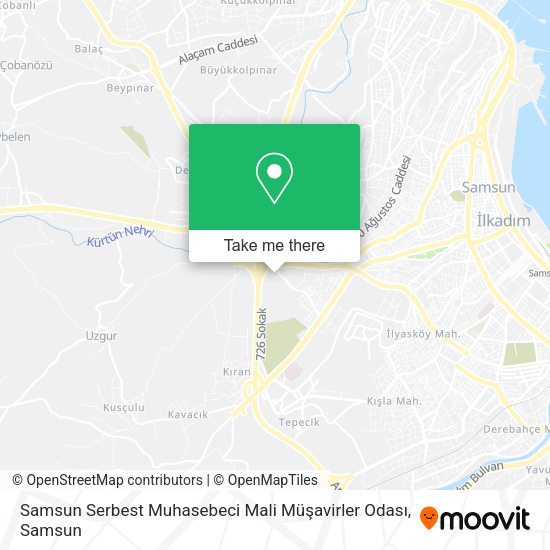 Samsun Serbest Muhasebeci Mali Müşavirler Odası map
