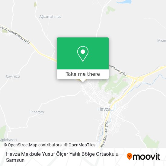 Havza Makbule Yusuf Ölçer Yatılı Bölge Ortaokulu map
