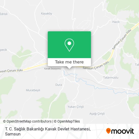 T. C. Sağlık Bakanlığı Kavak Devlet Hastanesi map
