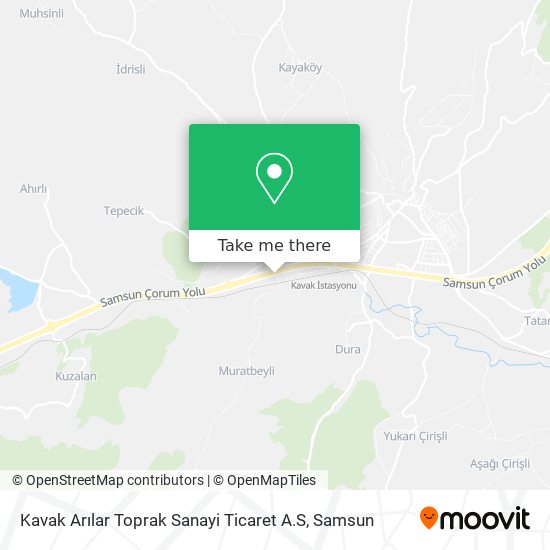 Kavak Arılar Toprak Sanayi Ticaret A.S map