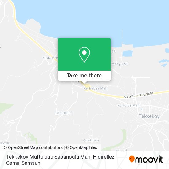 Tekkeköy Müftülüğü Şabanoğlu Mah. Hıdırellez Camii map