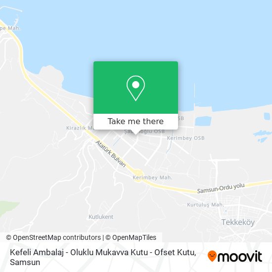 Kefeli Ambalaj - Oluklu Mukavva Kutu - Ofset Kutu map