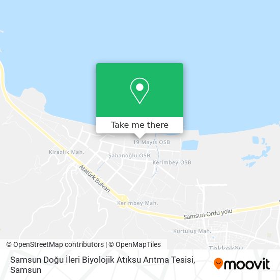 Samsun Doğu İleri Biyolojik Atıksu Arıtma Tesisi map