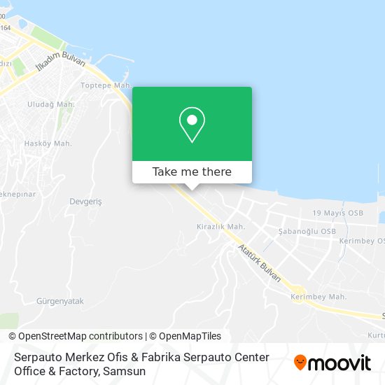 Serpauto Merkez Ofis & Fabrika Serpauto Center Office & Factory map
