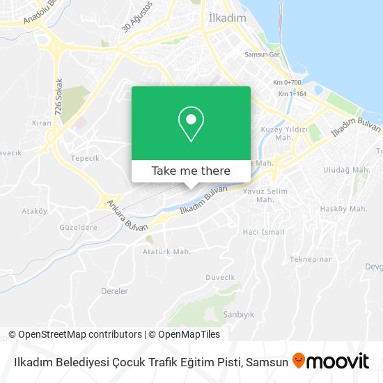Ilkadım Belediyesi Çocuk Trafik Eğitim Pisti map