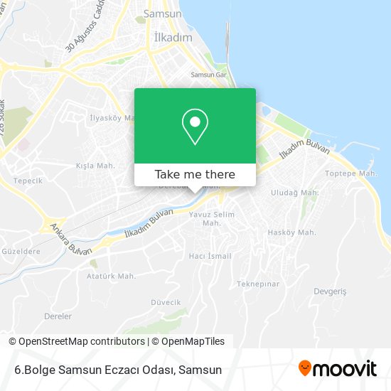6.Bolge Samsun Eczacı Odası map