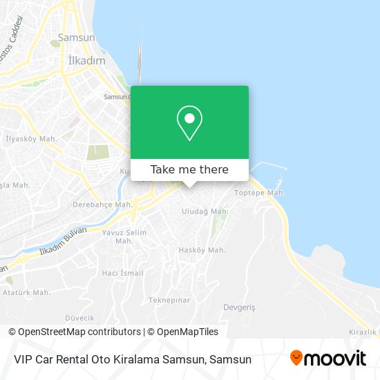 VIP Car Rental Oto Kiralama Samsun map