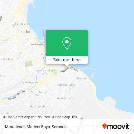 Mmadesan Madeni Eşya map