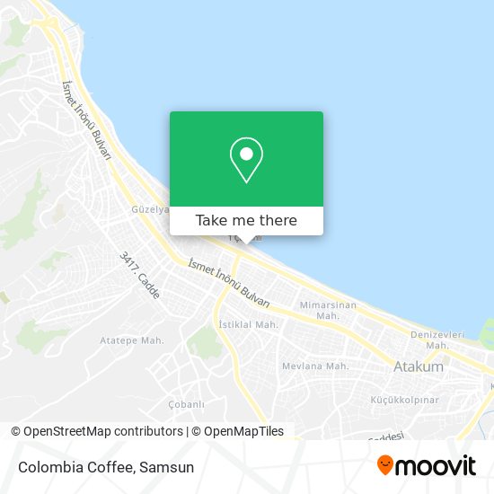 Colombia Coffee map