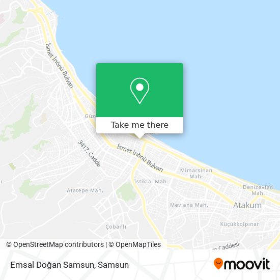 Emsal Doğan Samsun map