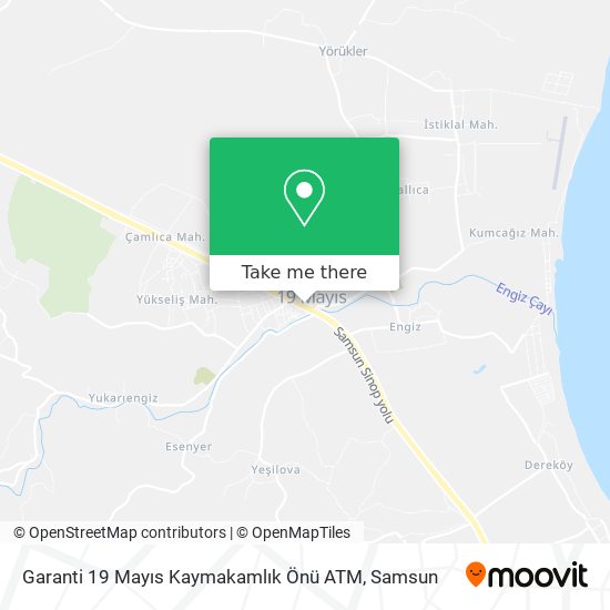 Garanti 19 Mayıs Kaymakamlık Önü ATM map