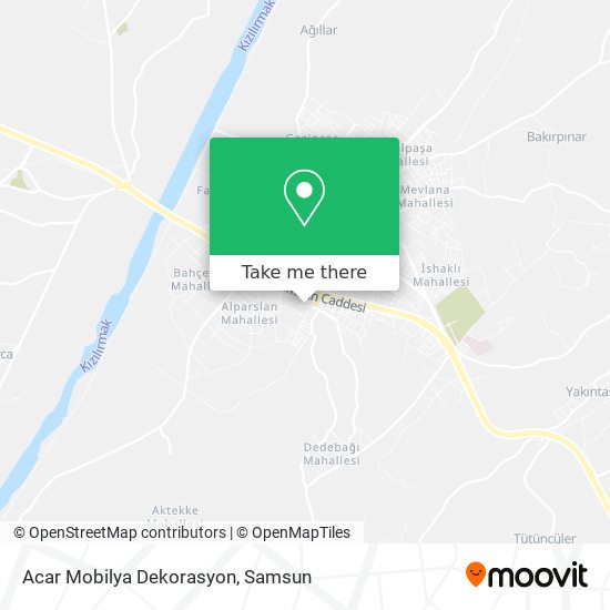 Acar Mobilya Dekorasyon map