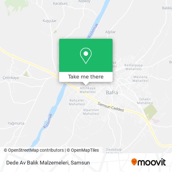 Dede Av Balık Malzemeleri map